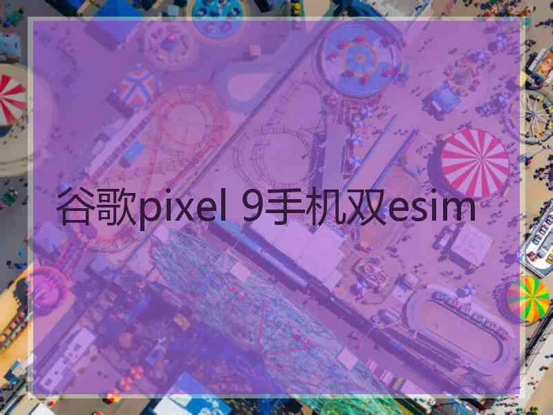 谷歌pixel 9手机双esim