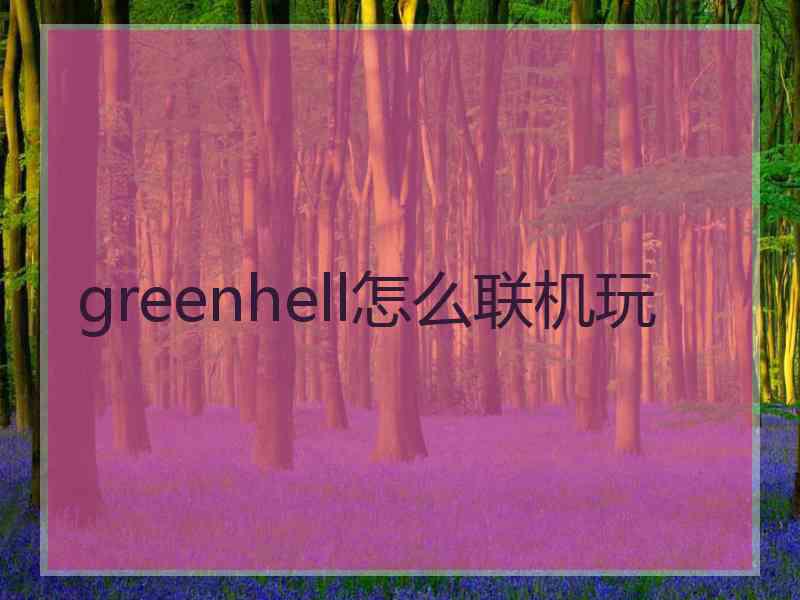 greenhell怎么联机玩