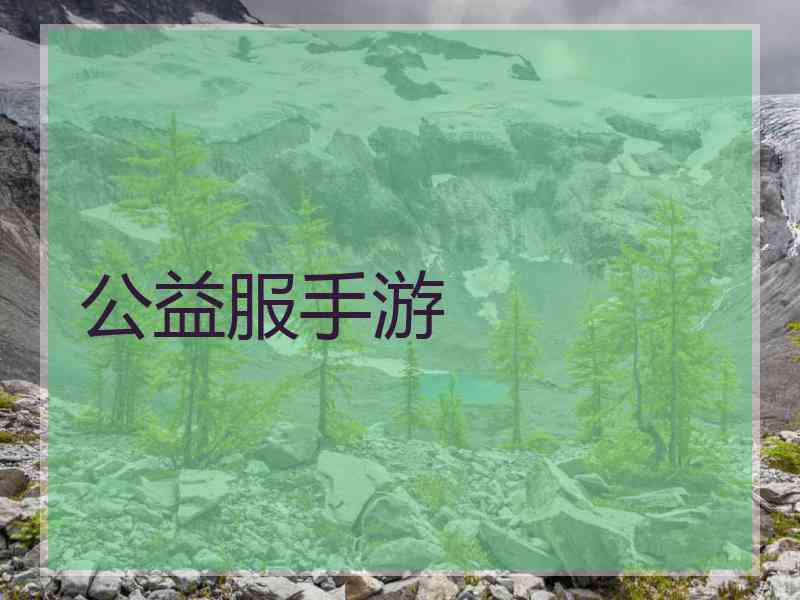 公益服手游