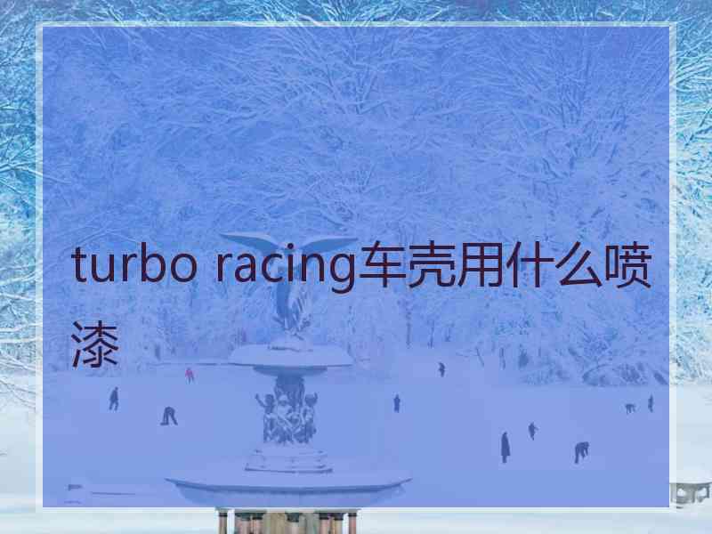 turbo racing车壳用什么喷漆