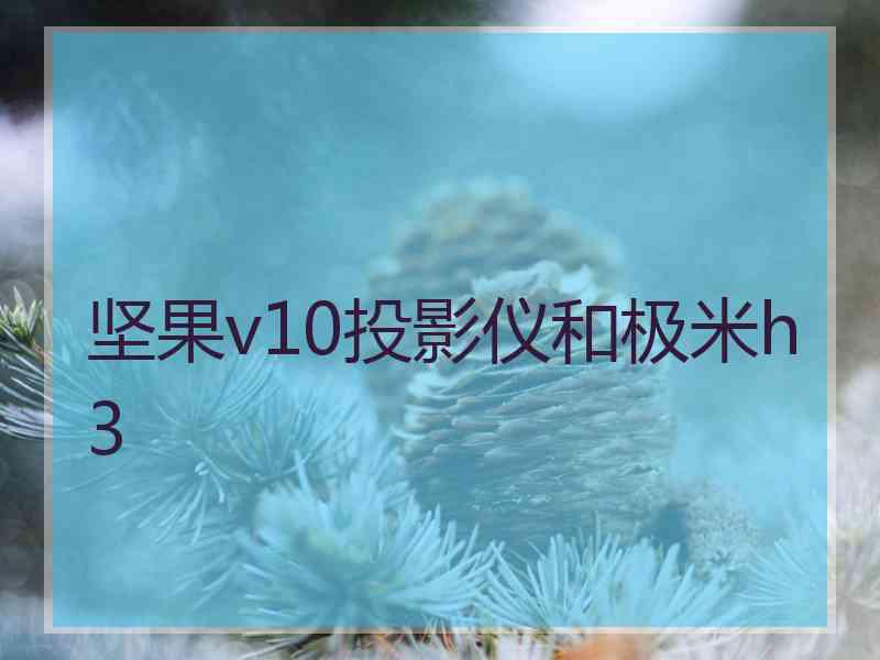 坚果v10投影仪和极米h3