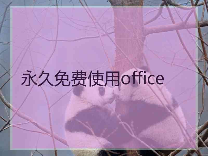 永久免费使用office