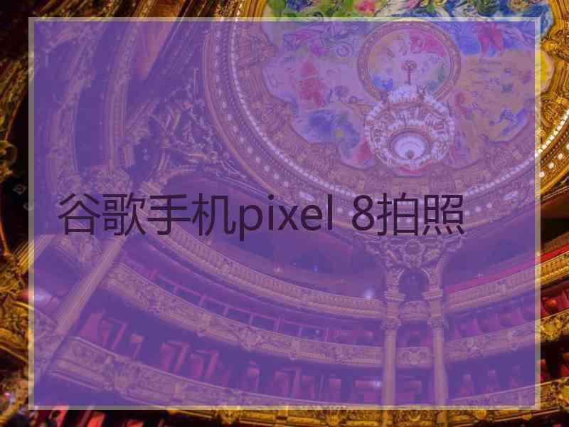 谷歌手机pixel 8拍照