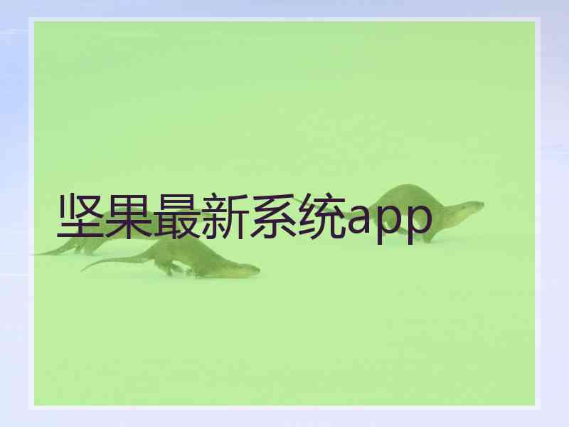 坚果最新系统app