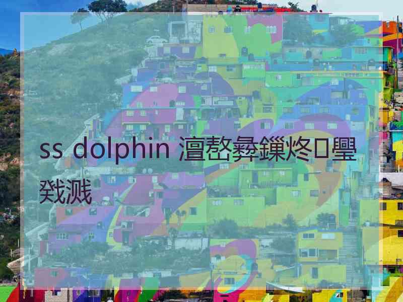 ss dolphin 澶嶅彜鏁炵璺戣溅