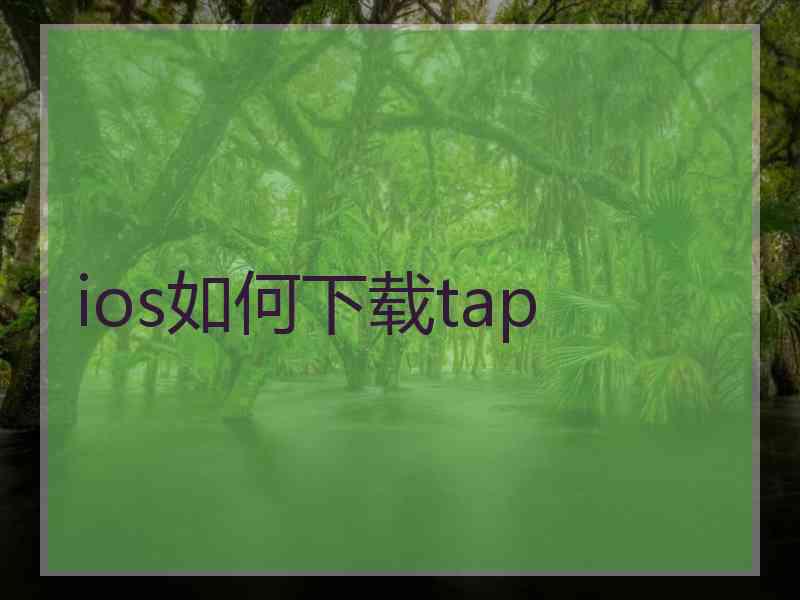 ios如何下载tap