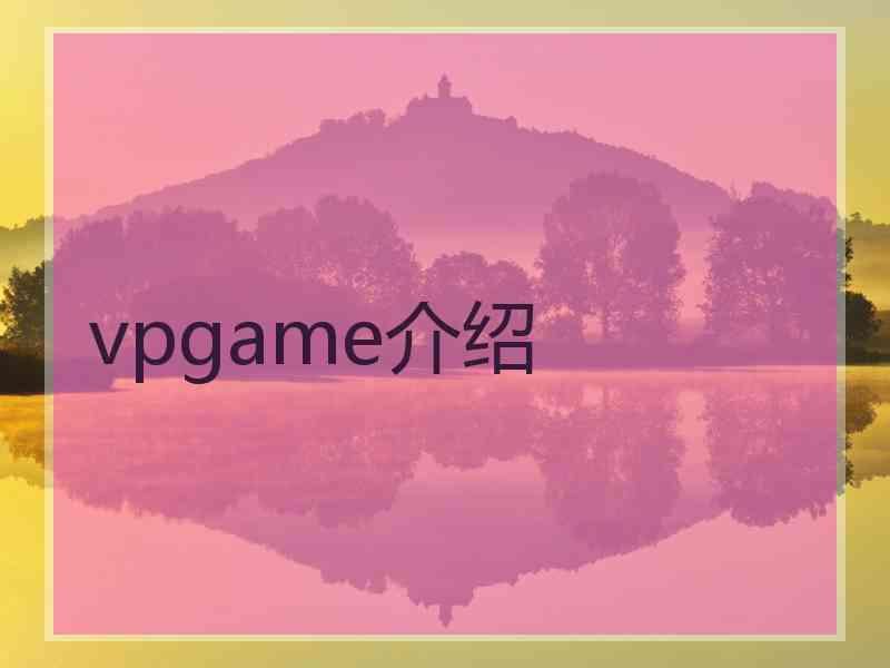 vpgame介绍