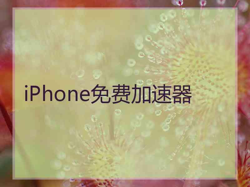 iPhone免费加速器