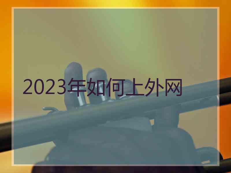 2023年如何上外网