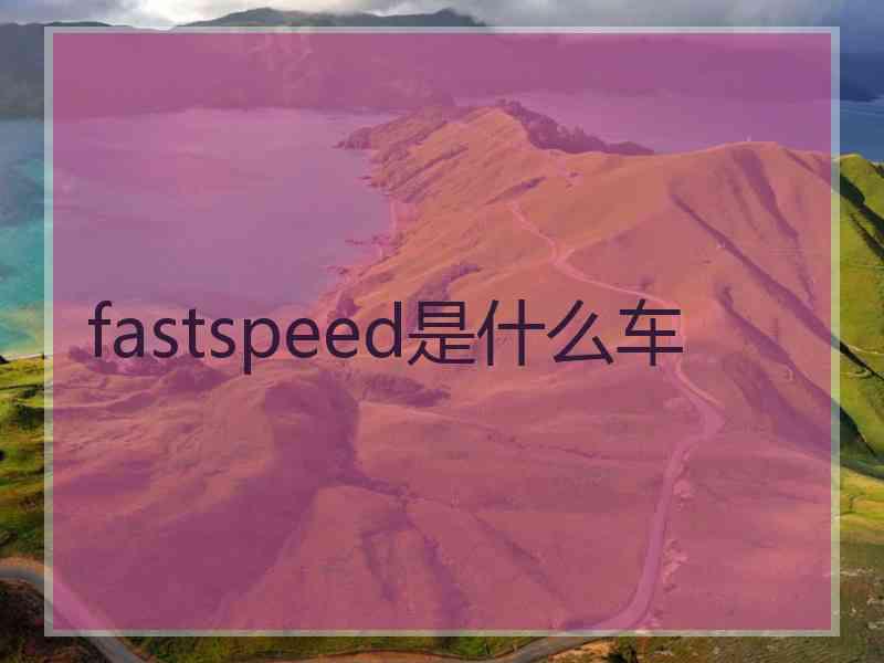 fastspeed是什么车