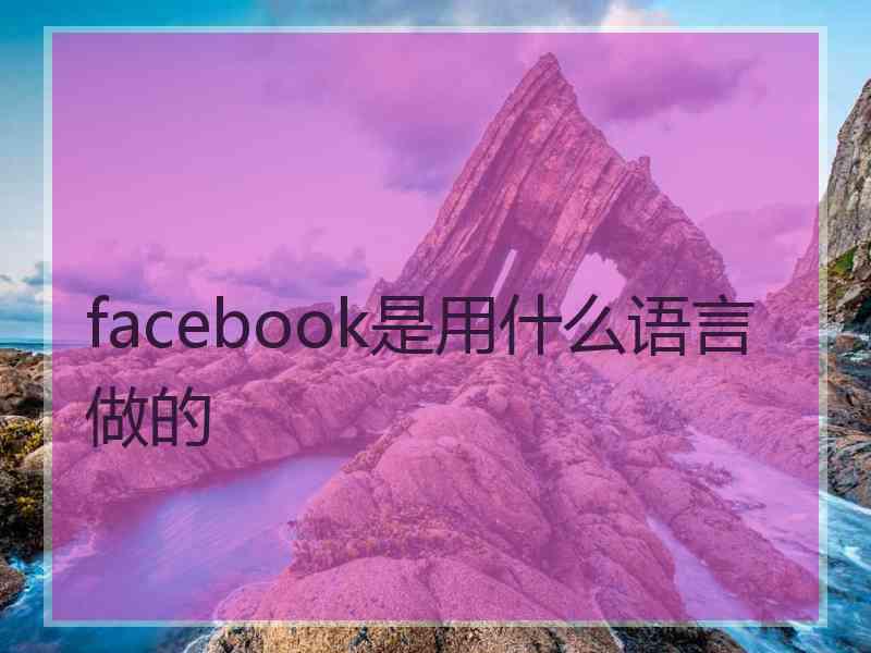 facebook是用什么语言做的