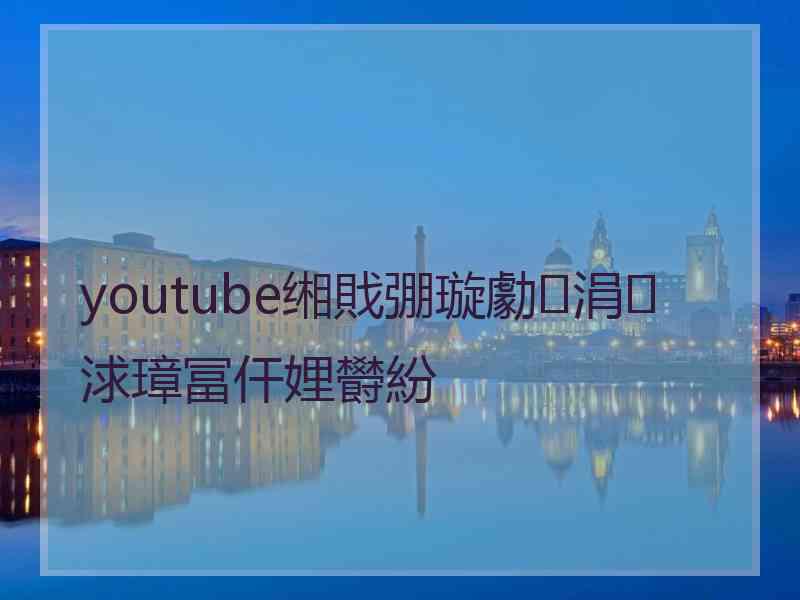 youtube缃戝弸璇勮涓浗璋冨仠娌欎紛