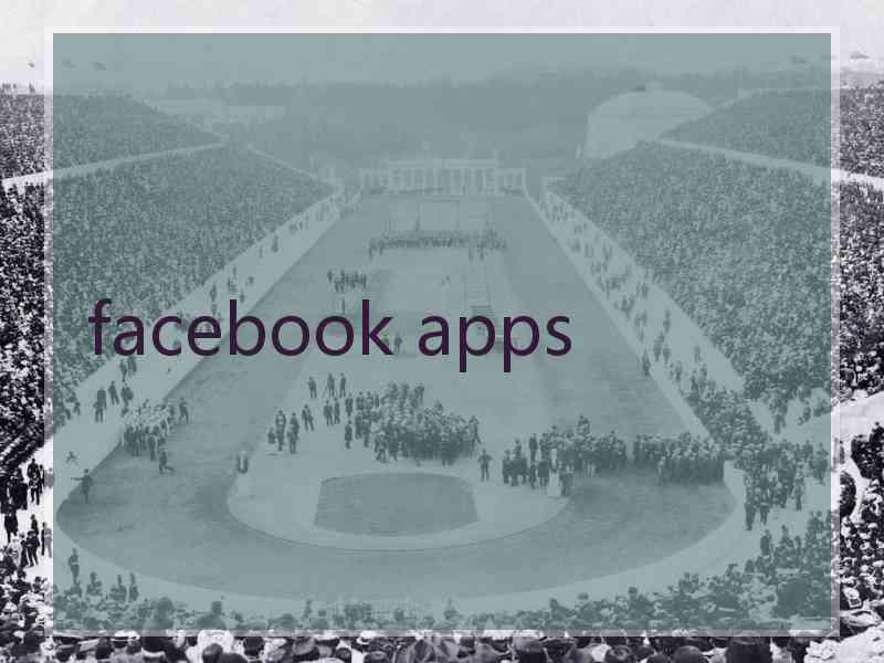 facebook apps