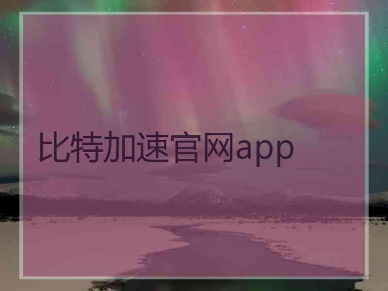 比特加速官网app