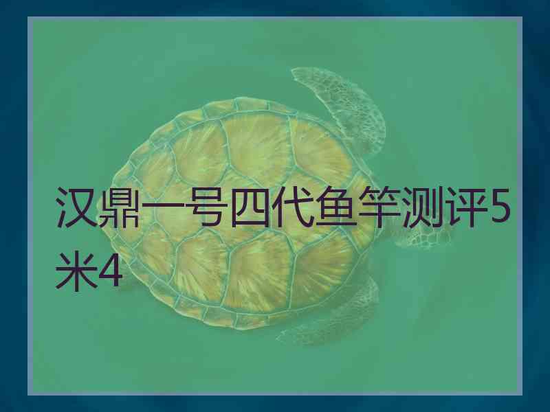 汉鼎一号四代鱼竿测评5米4