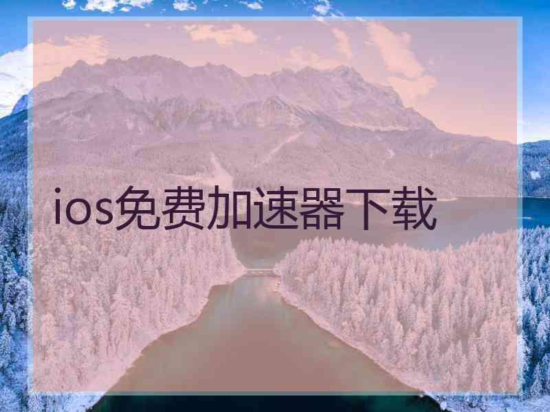 ios免费加速器下载