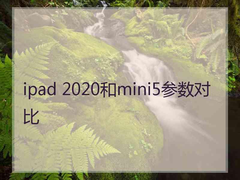 ipad 2020和mini5参数对比