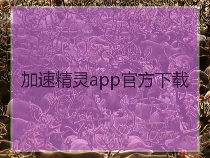 加速精灵app官方下载