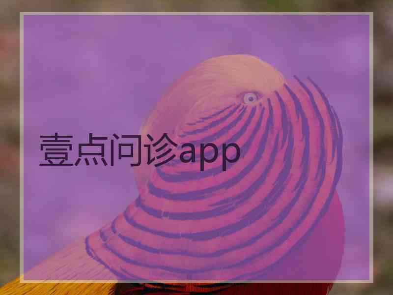 壹点问诊app