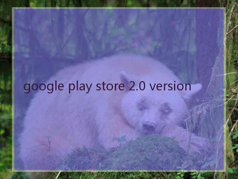 google play store 2.0 version